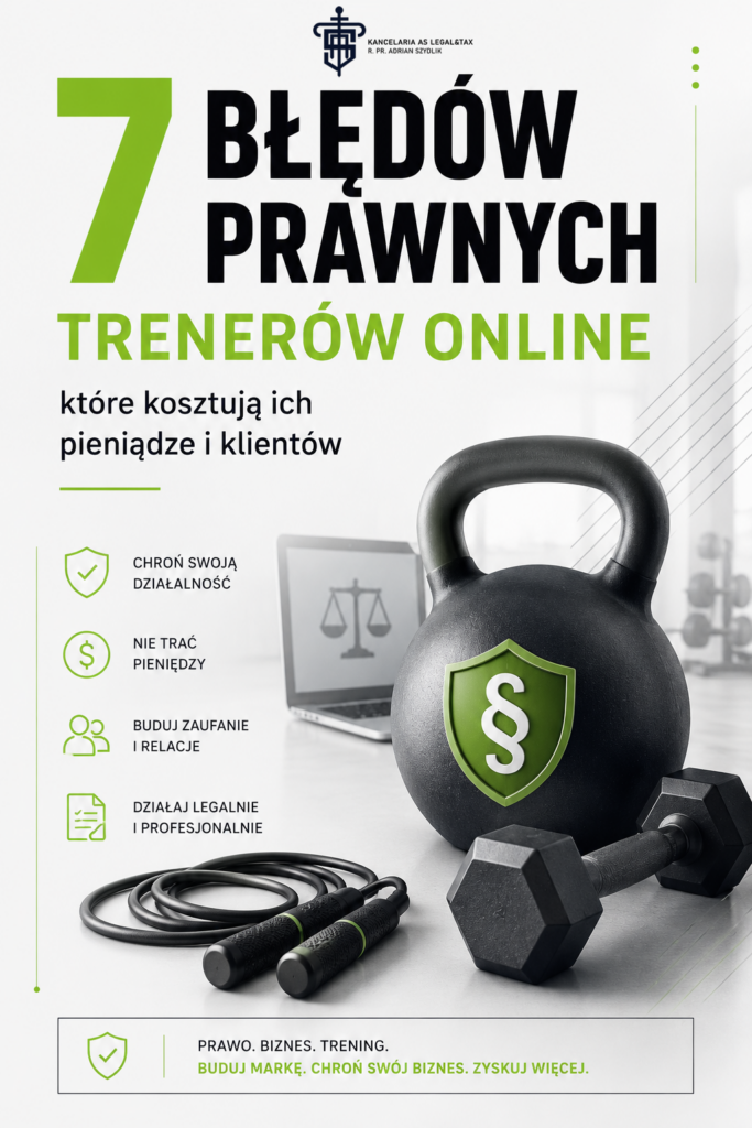 7 błędów trenerów personalnych prawo ebook za darmo as legal tax prawnik fitness
