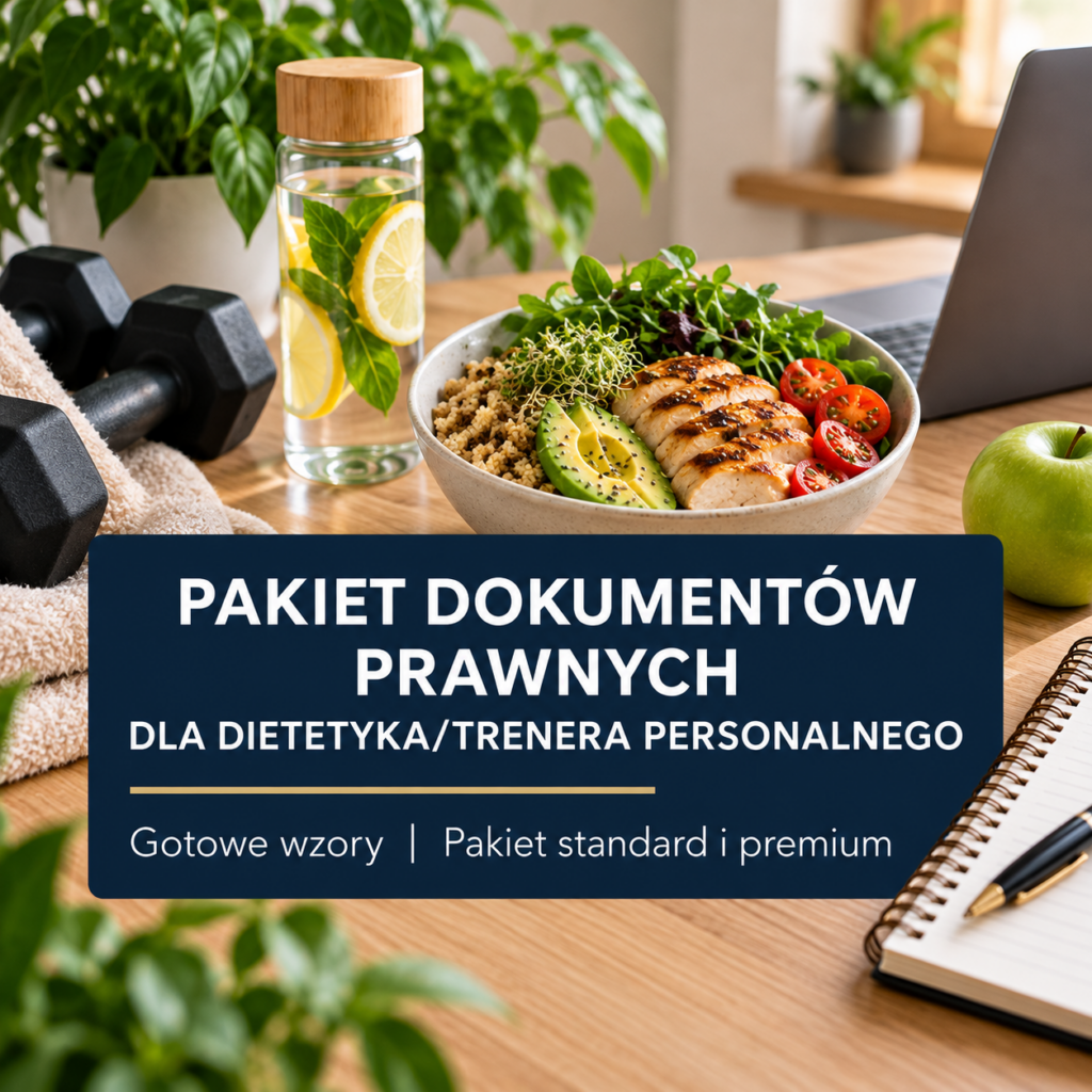 pakiet dokumentów prawnych fitness dietetyk trener personalny